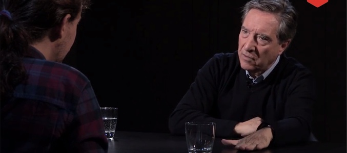 Instante de la entrevista realizada en "Otra vuelta de Tuerka"