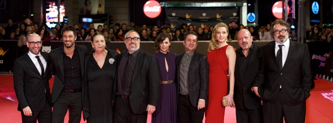 El elenco de "Las brujas de Zugarramurdi" en la primera edición de los Premios Feroz