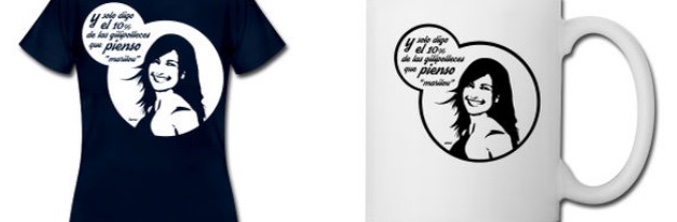 Camiseta y taza con la cara de Mariló Montero