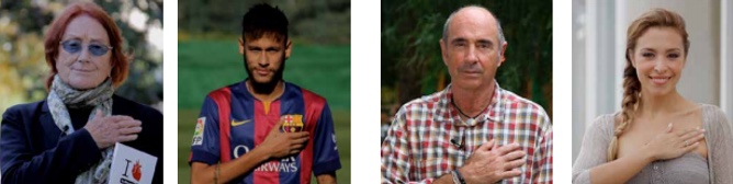 Muchas celebridades apoyan La Marató de TV3