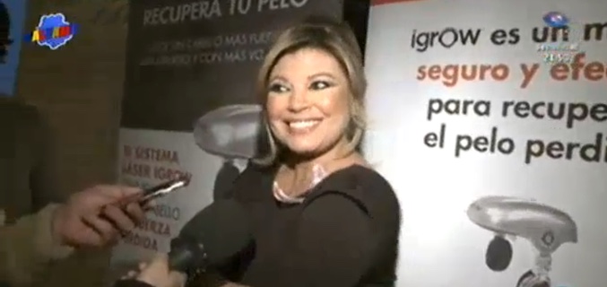 Terelu Campos sonríe molesta
