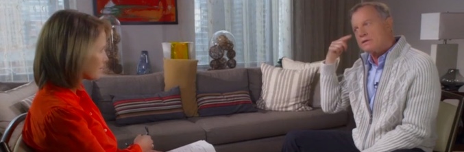 Stephen Collins durante la entrevista