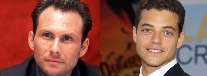 Christian Slater y Rami Malek