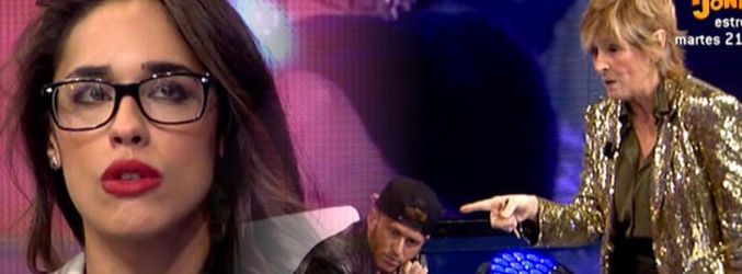 Mercedes Milá, Lucia y Omar durante el debate de &#39;Gran Hermano 15&#39;