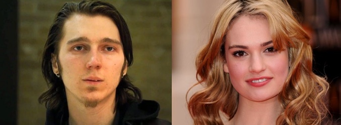 Paul Dano y Lily James