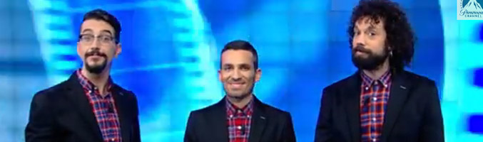 Juan, Damián y Marron invitan a resintonizar Paramount Channel en el nº8