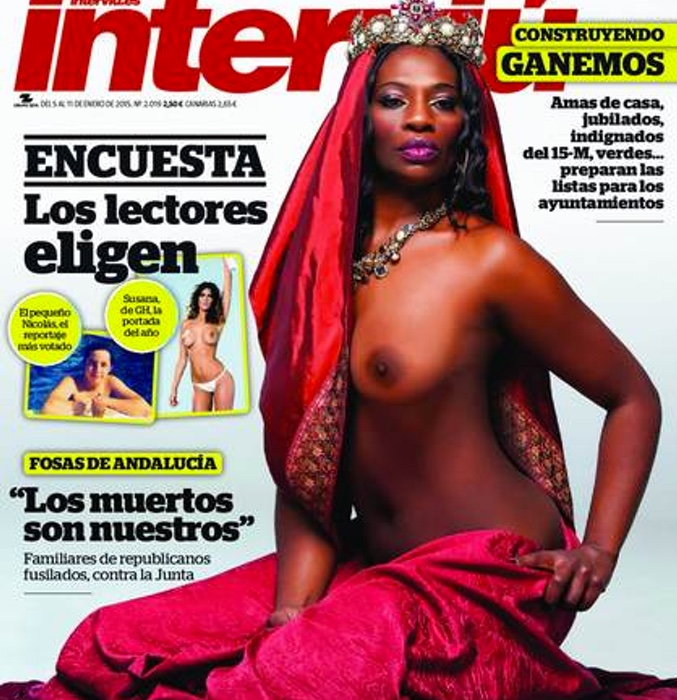 Carolina Sobe en la portada de 'Interviú'