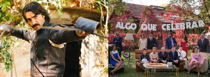 Imágenes de las series &#39;Las aventuras del capital Alatriste&#39; y &#39;algo que celebrar&#39;