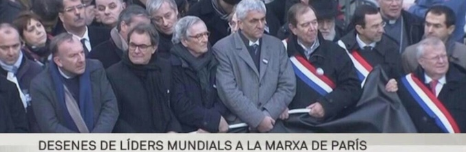 Artur Mas en la manifestación de París