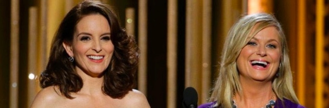 Tina Fey y Amy Poehler en los 'Globos de Oro 2015'