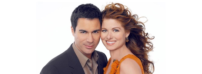 Eric McCormack y Debra Messing en una foto promocional de &#39;Will & Grace&#39;