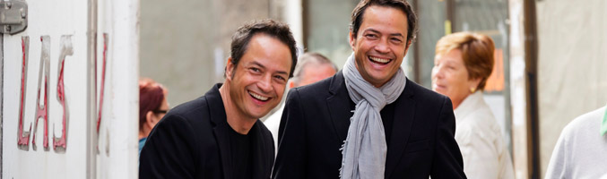 Los hermanos Torres durante la grabación del programa 'Cocina2'