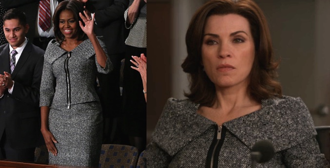 Michelle Obama y Alicia Florrick con el mismo Michael Kors