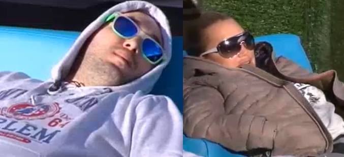 Kiko Rivera y Belén Esteban dormidos en 'Gran Hermano VIP'