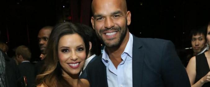 Amaury Nolasco junto a Eva Longoria, su compañera de reparto de 'Telenovela'.