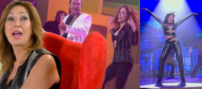 Jorge Javier Vázquez, María Patiño y Belén Esteban cantando en 'Sabor a ti'