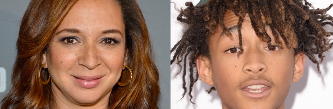 Maya Rudolph y Jaden Smith