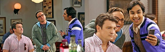 Imágenes del cameo de Nathan Fillion en &#39;The Big Bang Theory&#39;