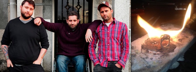 Pablo Cimadevila junto a sus hermanos