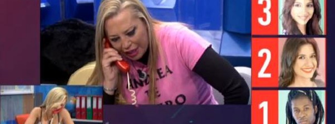 Belén Esteban durante las votaciones en 'GH VIP'