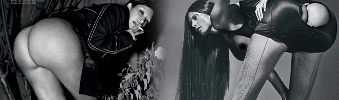 Kim Kardashian y su hermana, Kendall Jenner, se desnudan en una revista compitiendo para ver quién tiene mejor cuerpo