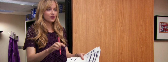 Dakota Johnson en el episodio final de 'The Office'