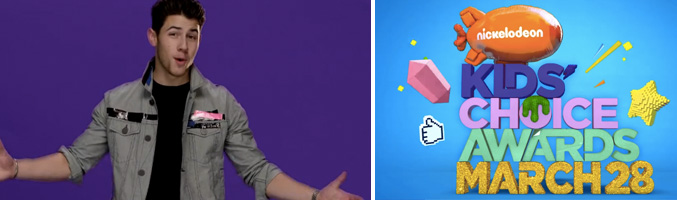 Nick Jonas anunciando que presentará los premios de Nickelodeon