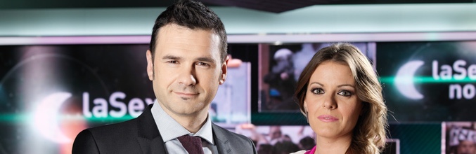 Iñaki López y Andrea Ropero