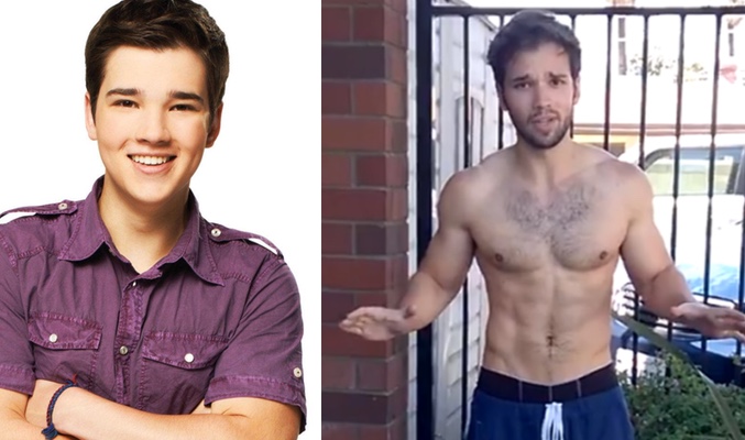 Nathan Kress desnudo luciendo abdominales