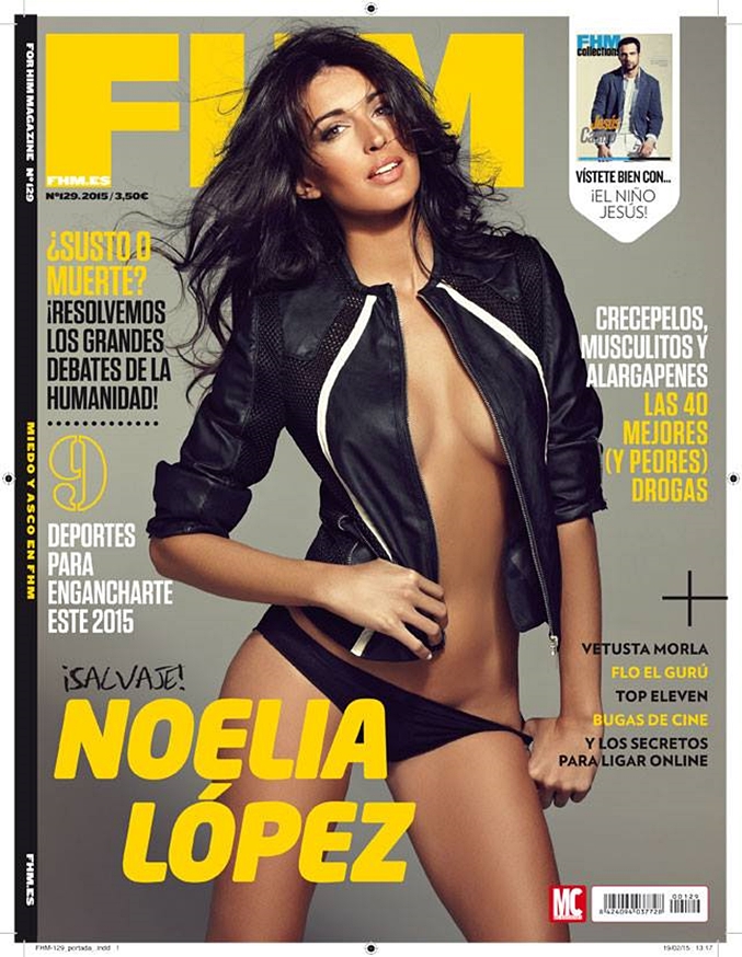 noeli lopez fhm sin ropa sexy fotos portada supermodelo gh vip el debate