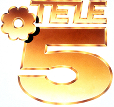 Logotipo de Telecinco en sus inicios