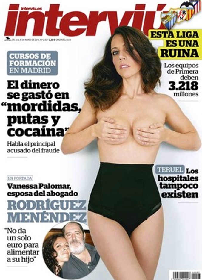 Vanessa en la portada de Interviú