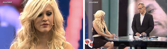 Ylenia, la última expulsada de la casa VIP, ya en el plató del programa