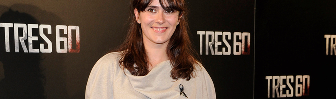 Anna Allen durante la presentación de una película española