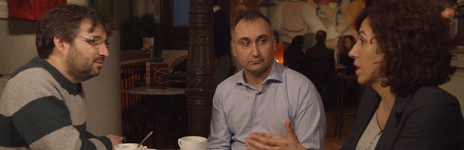 Jordi Évole, José Lóbez y Irene Lozano