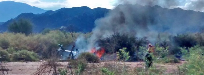 Imagen del accidente en Argentina
