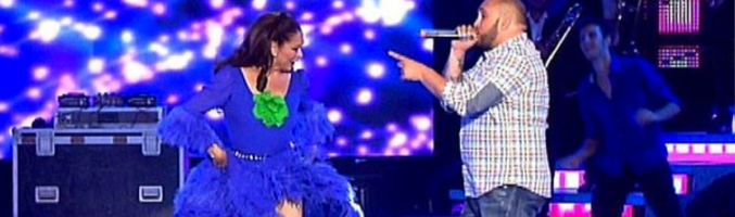 Isabel Pantoja y Kiko Rivera actuaron juntos durante la gala 'Sábado sensacional'