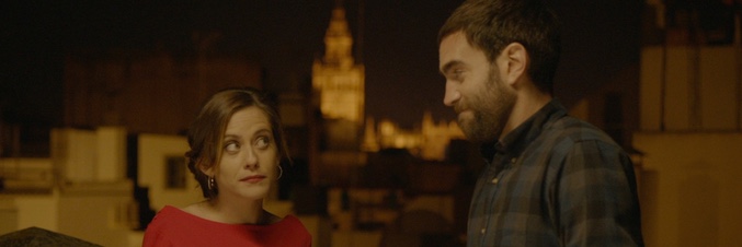 María León y Jon Plazaola en una imagen de la serie 'Allí abajo'