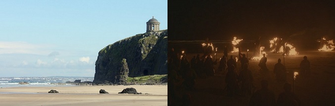 La playa de Downhill, escenario de los rituales de Melisandre