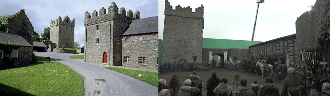 Strangford Castle Ward sirvió como Invernalia en las primeras temporadas