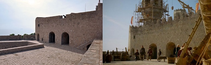 El fuerte Lovrijenac se usa para grabar escenas de la Fortaleza Roja