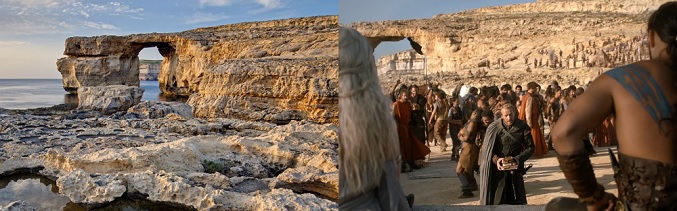 La Ventana Azul (Malta), escenario de fondo de la boda de Daenerys