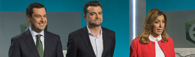 El segundo debate de las elecciones autonómicas de Andalucía no pasa del 0,5% en 24h