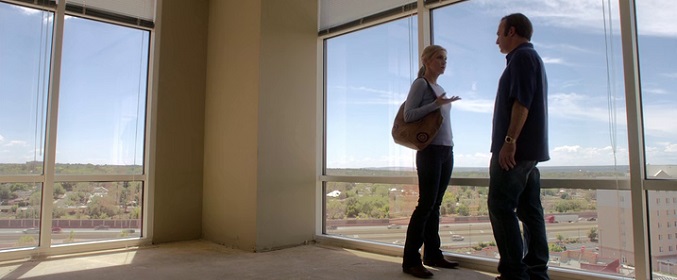 Jimy McGill y Kim Wexler en las nuevas oficinas del abogado