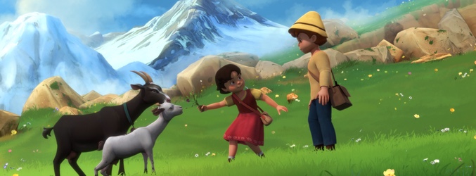 Fotograma de la verisón en 3D de 'Heidi'