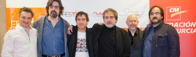 Víctor García, Álex Pina, Javier Olivares, Emilio Pina y Tedy Villalba