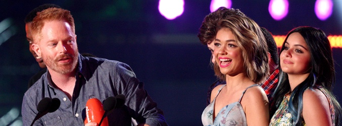 Los actores de &#39;Modern Family&#39; recogiendo el premio