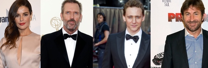 Marta Torné, Hugh Laurie, Tom Hiddleston y Antonio de la Torre