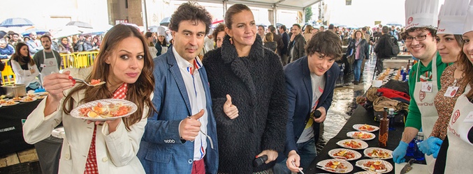 Los jueces de 'MasterChef' presentando la tercera temporada en el FesTVal de Murcia