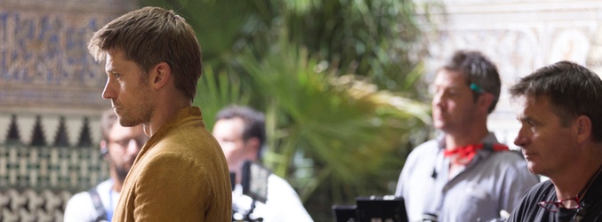 Nikolaj Coster-Waldau (Jaime Lannister) en el rodaje de 'Juego de tronos'
